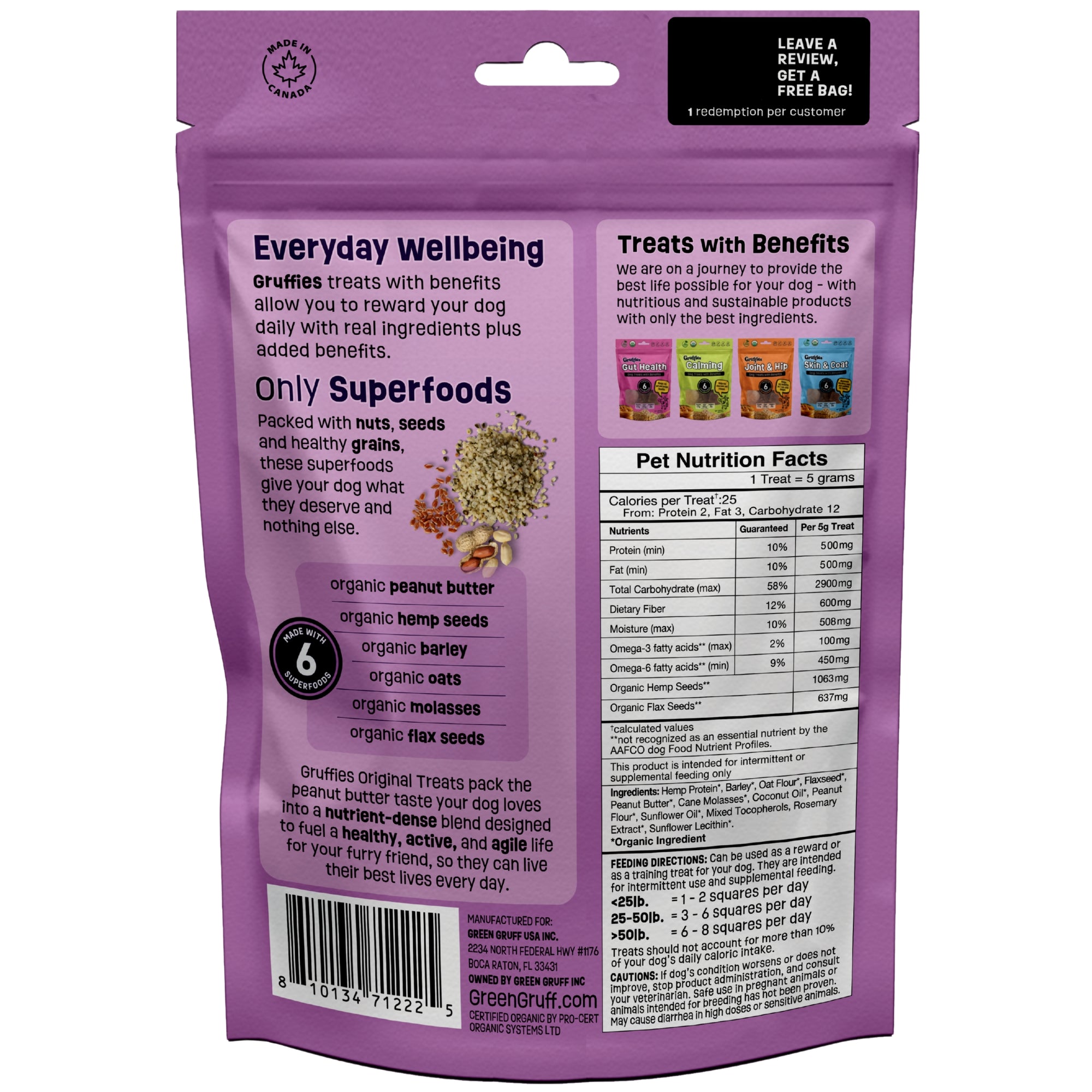 Gruffies Original - Organic Dog Treats