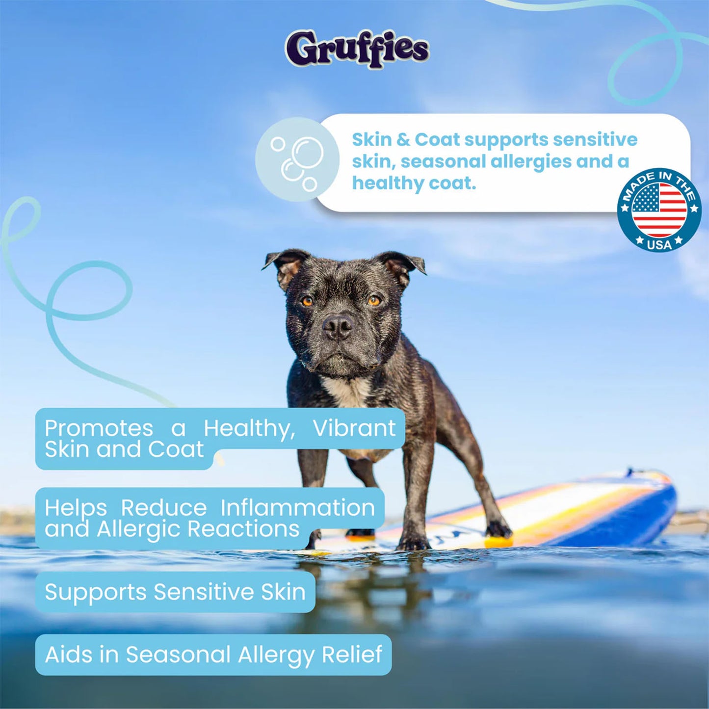 Gruffies Skin & Coat - All-Natural Dog Treats